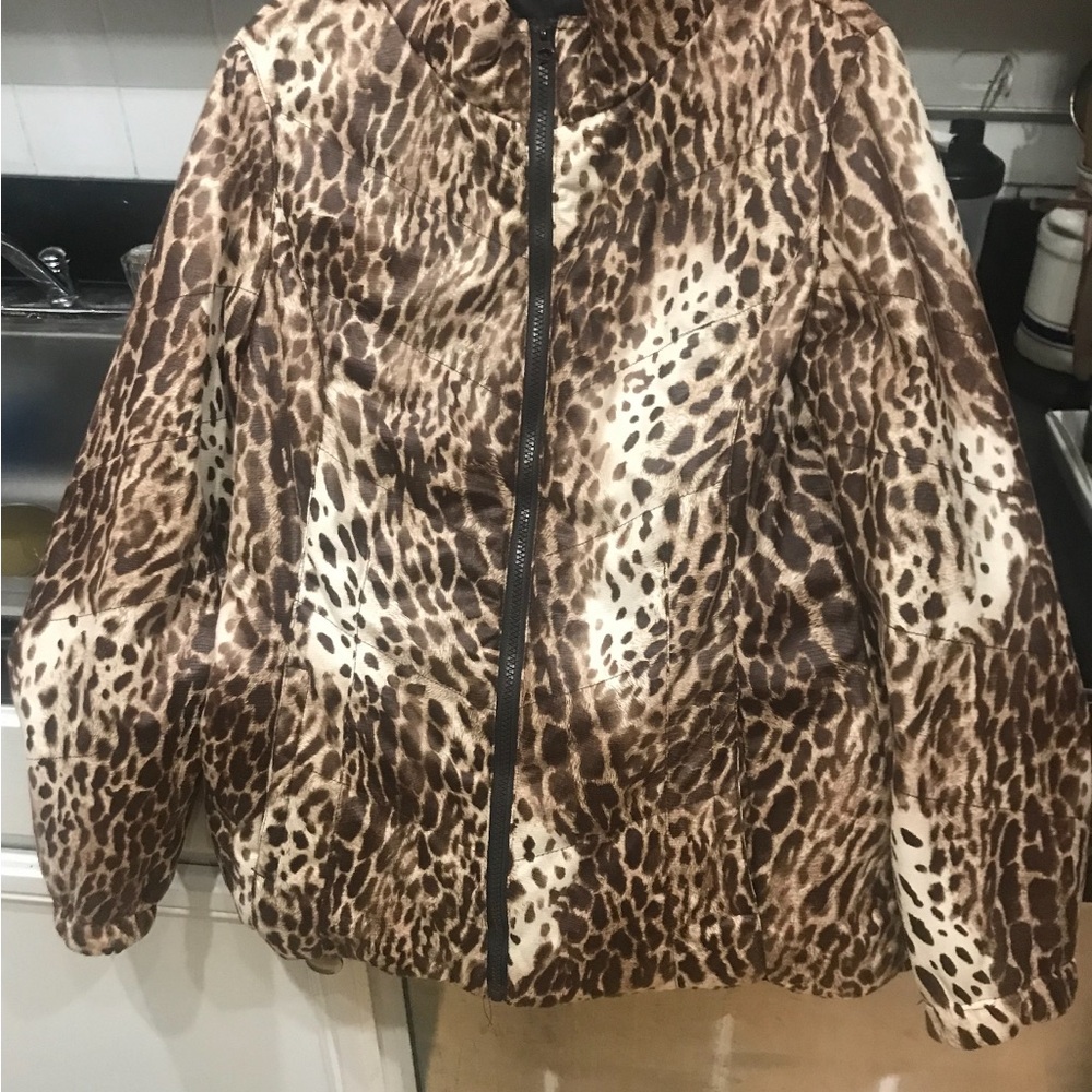Hawke & Co Brown Quilted Puffer Coat